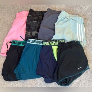 Athletic Shorts Lot: Nike, Under Armor, Adidas, Old Navy